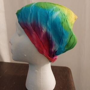 Colorful Tie-Dye Headscarf